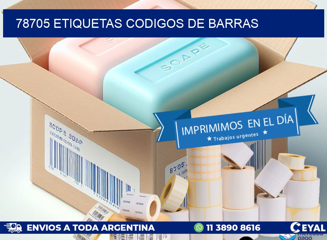 78705 etiquetas codigos de barras