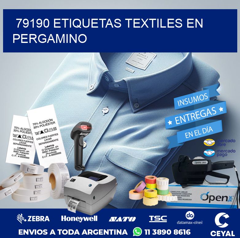 79190 ETIQUETAS TEXTILES EN PERGAMINO