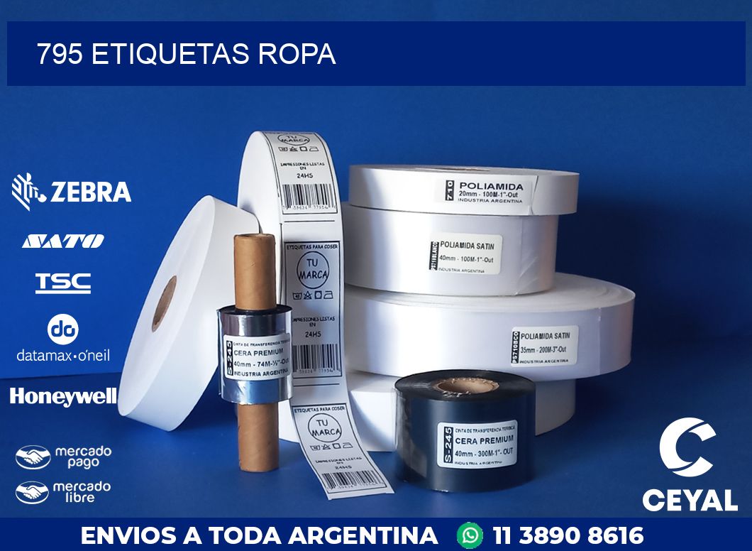 795 ETIQUETAS ROPA