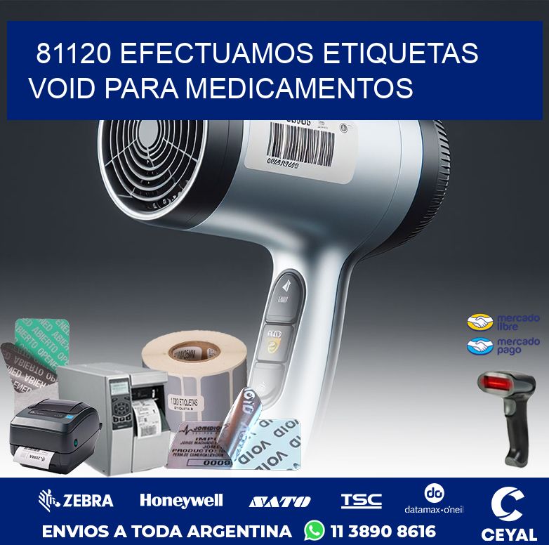 81120 EFECTUAMOS ETIQUETAS VOID PARA MEDICAMENTOS