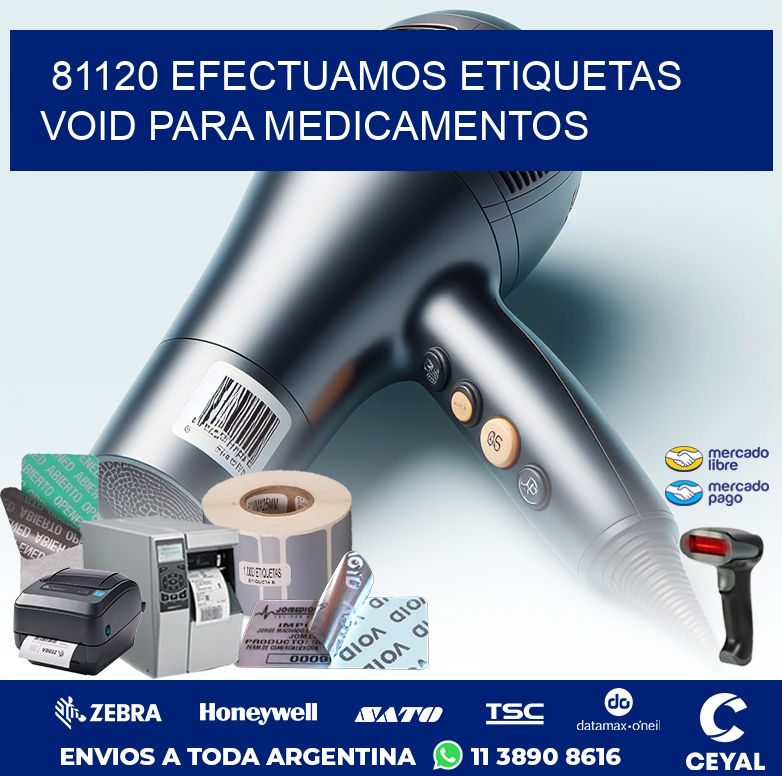 81120 EFECTUAMOS ETIQUETAS VOID PARA MEDICAMENTOS
