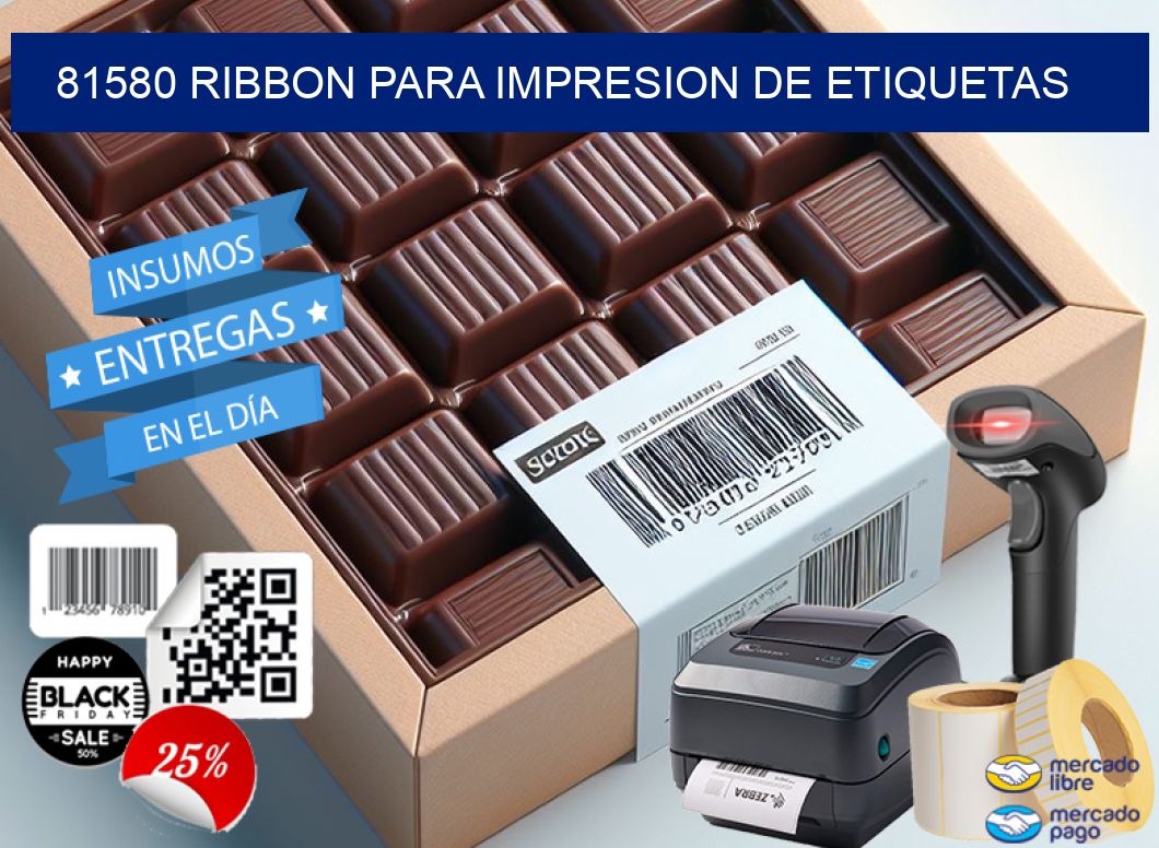81580 RIBBON PARA IMPRESION DE ETIQUETAS