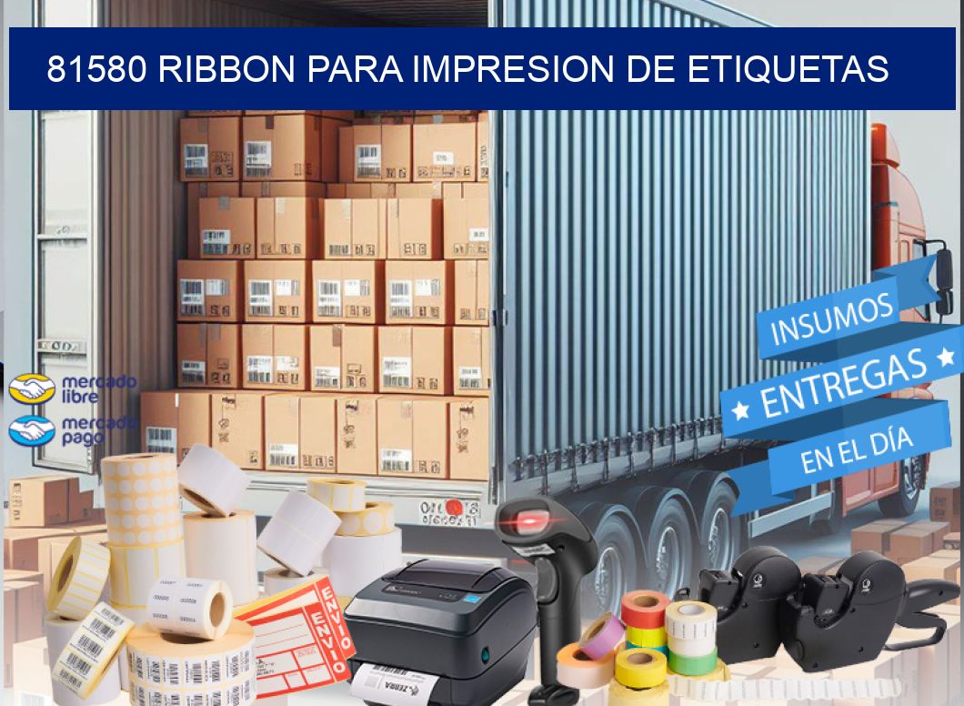 81580 RIBBON PARA IMPRESION DE ETIQUETAS