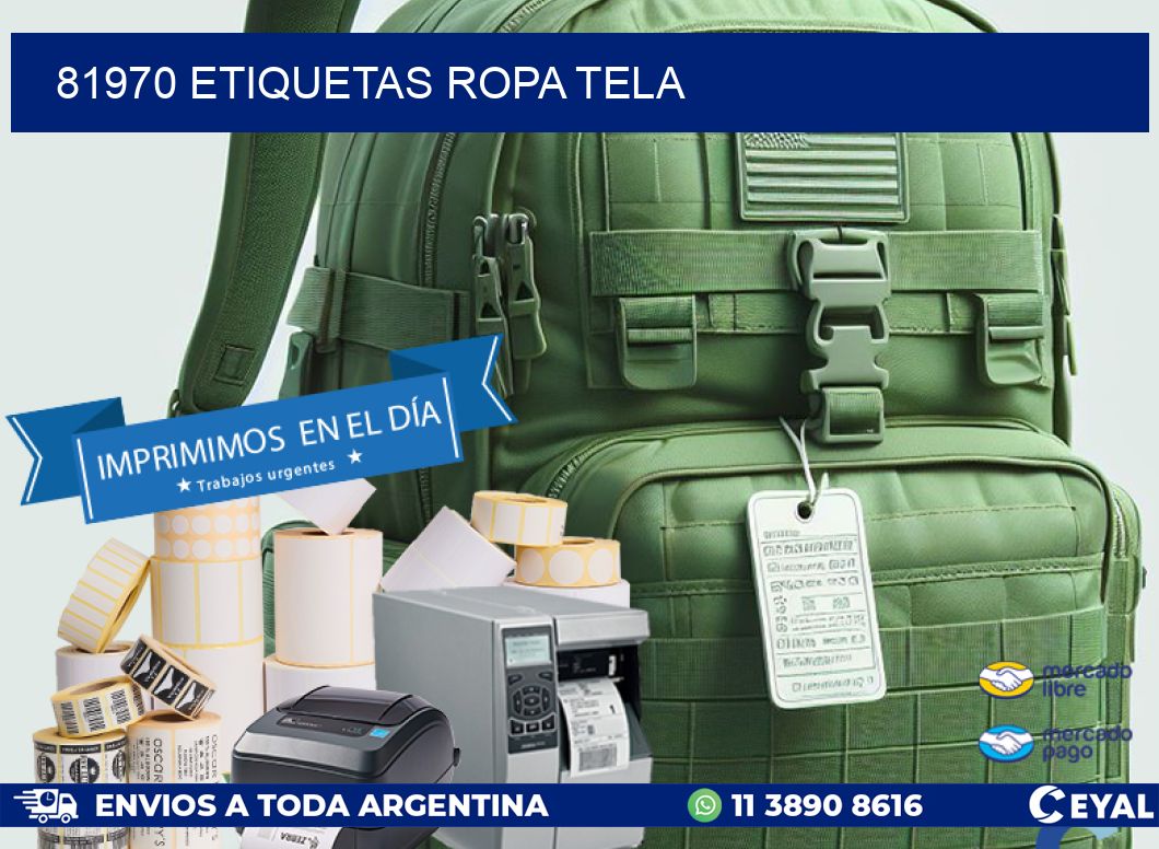 81970 ETIQUETAS ROPA TELA