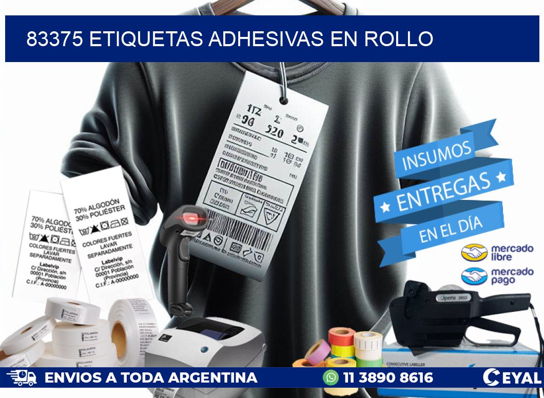 83375 Etiquetas adhesivas en rollo