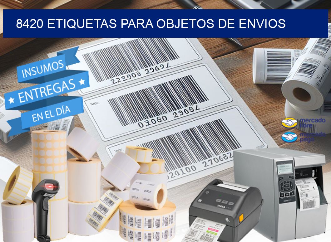 8420 etiquetas para objetos de envios