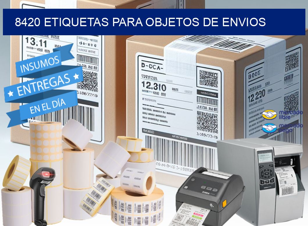 8420 etiquetas para objetos de envios