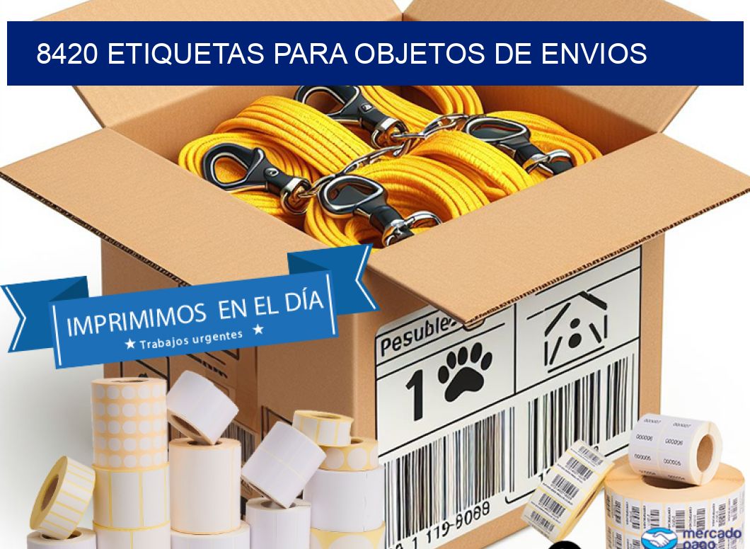 8420 etiquetas para objetos de envios