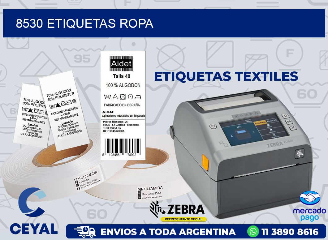 8530 ETIQUETAS ROPA