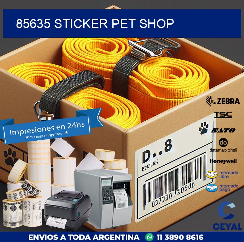 85635 STICKER PET SHOP