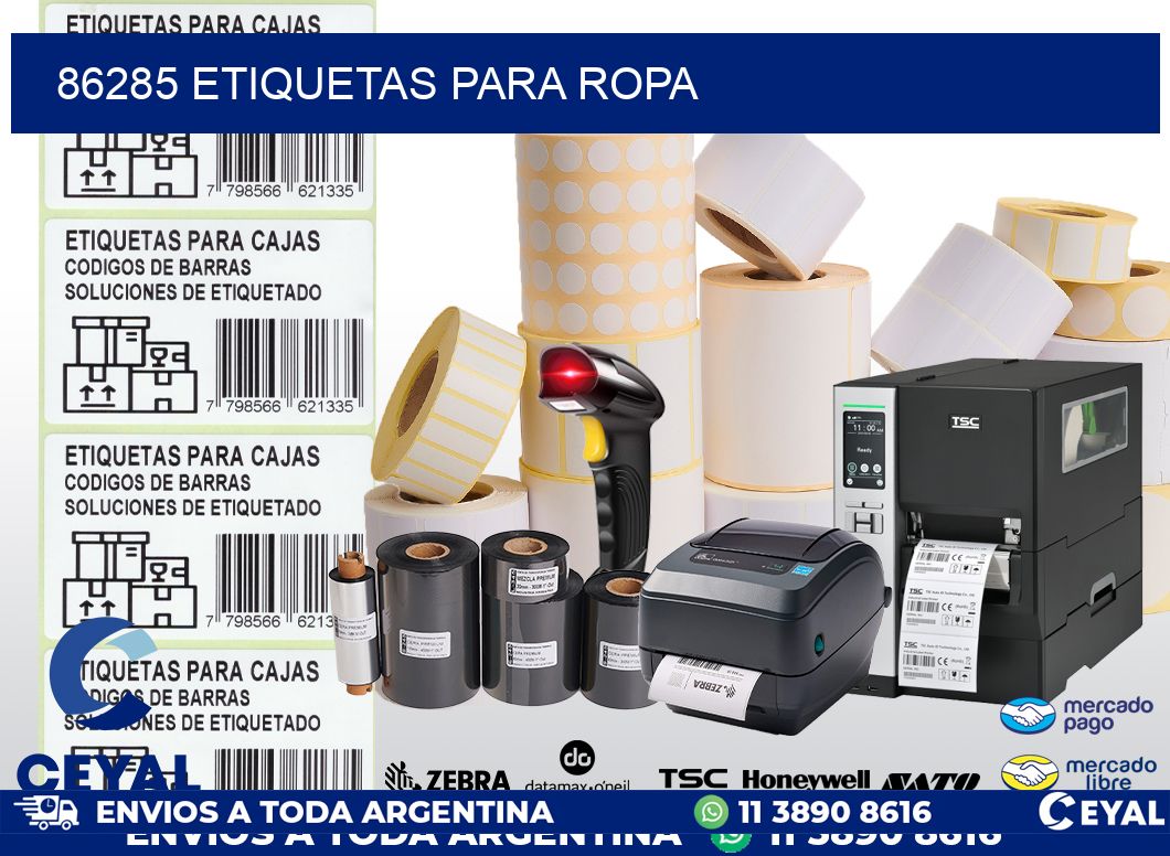 86285 etiquetas para ropa