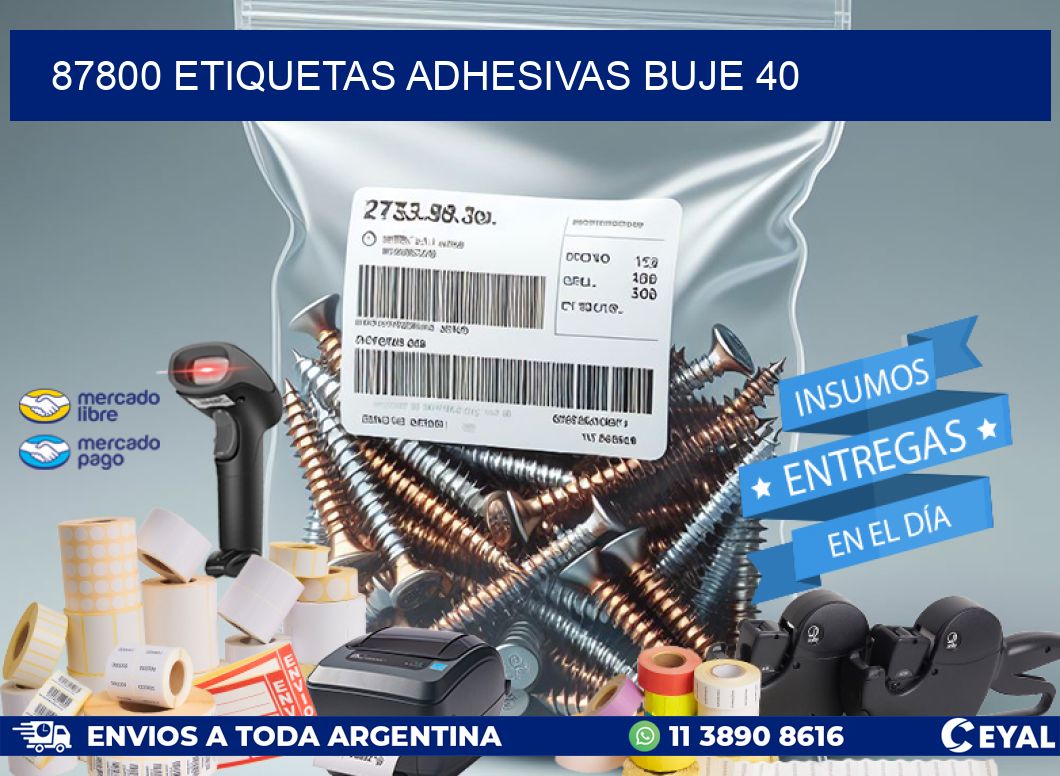 87800 ETIQUETAS ADHESIVAS BUJE 40