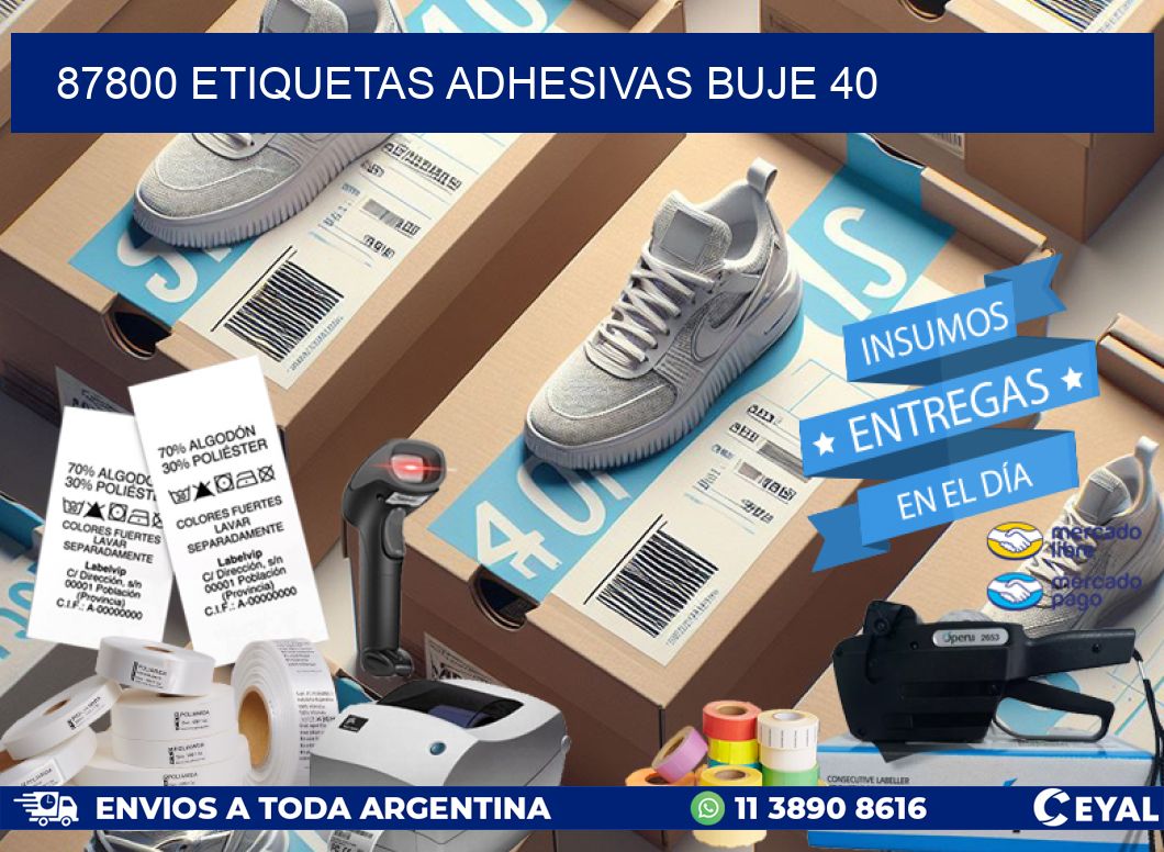 87800 ETIQUETAS ADHESIVAS BUJE 40