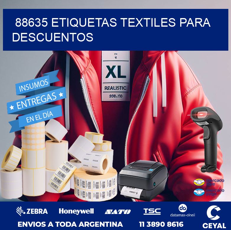 88635 ETIQUETAS TEXTILES PARA DESCUENTOS