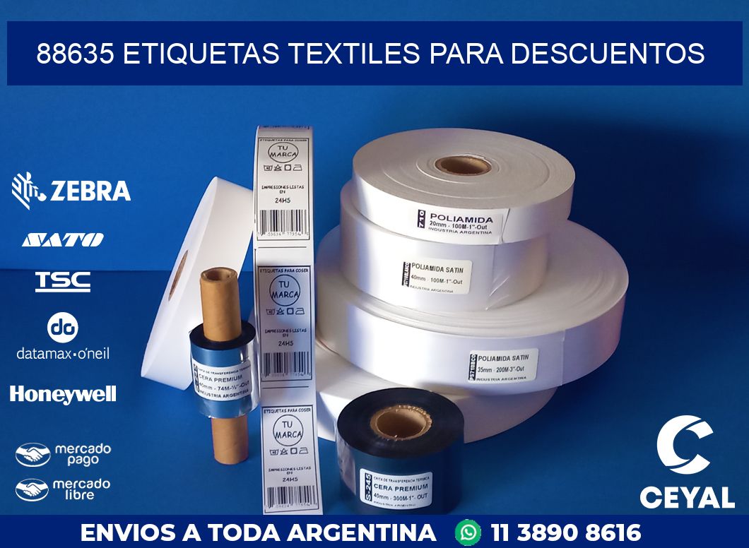 88635 ETIQUETAS TEXTILES PARA DESCUENTOS