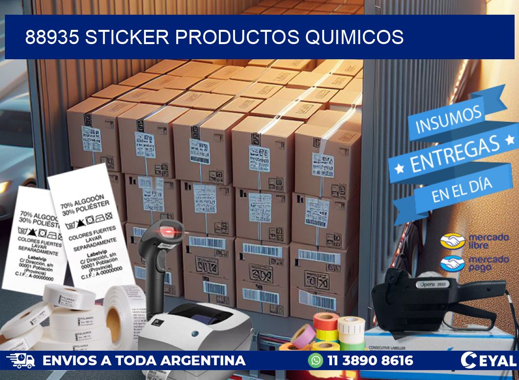 88935 STICKER PRODUCTOS QUIMICOS