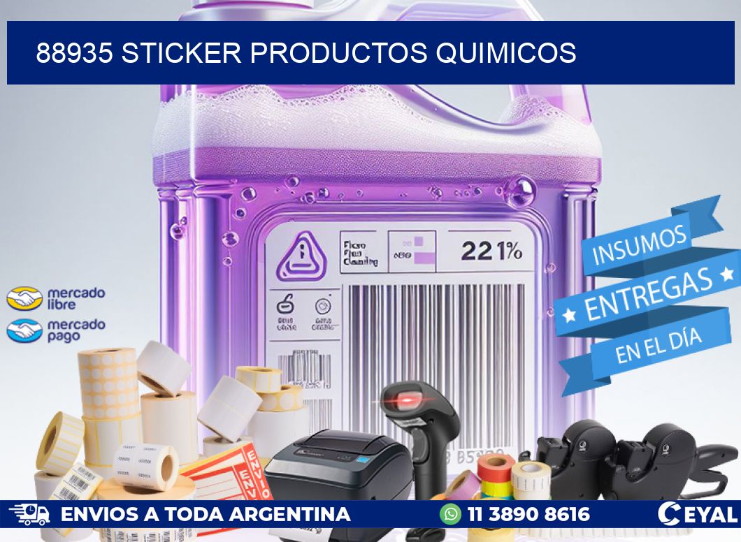 88935 STICKER PRODUCTOS QUIMICOS