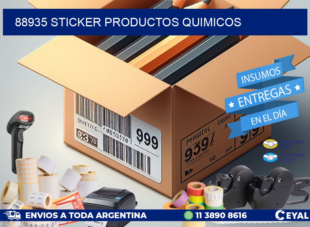 88935 STICKER PRODUCTOS QUIMICOS