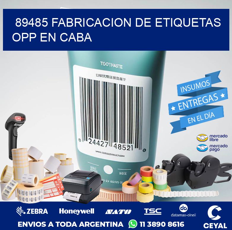 89485 FABRICACION DE ETIQUETAS OPP EN CABA