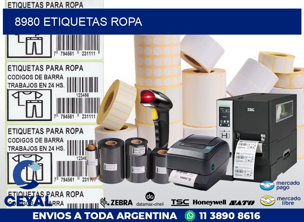 8980 ETIQUETAS ROPA