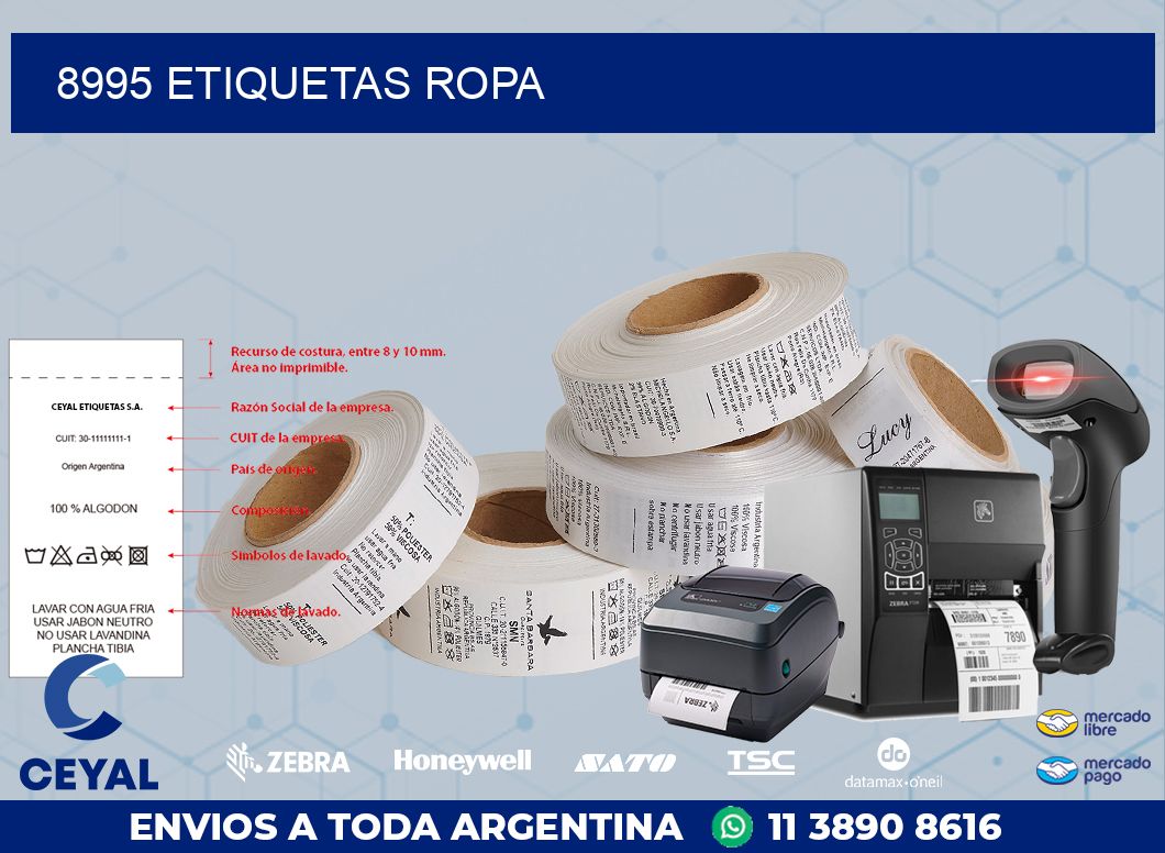 8995 ETIQUETAS ROPA