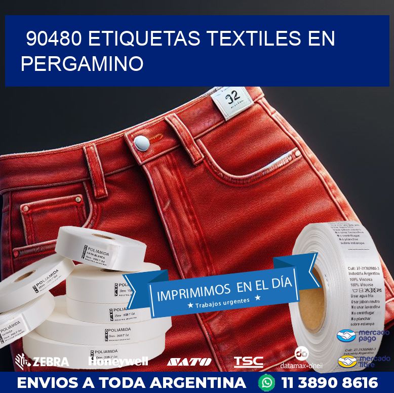 90480 ETIQUETAS TEXTILES EN PERGAMINO