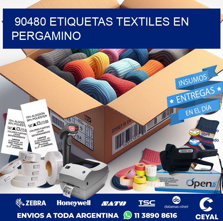 90480 ETIQUETAS TEXTILES EN PERGAMINO
