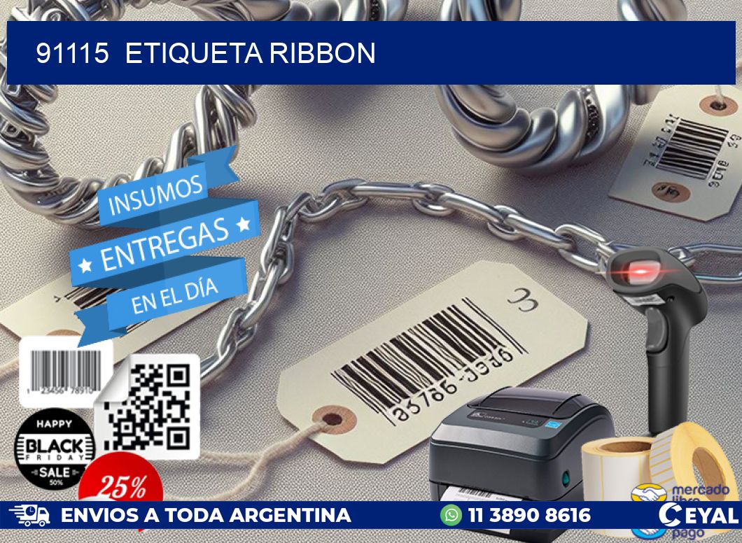 91115  etiqueta ribbon