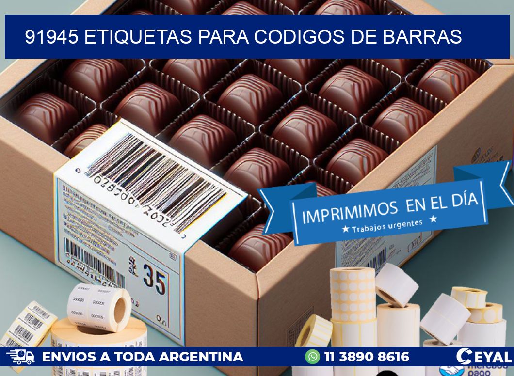 91945 ETIQUETAS PARA CODIGOS DE BARRAS