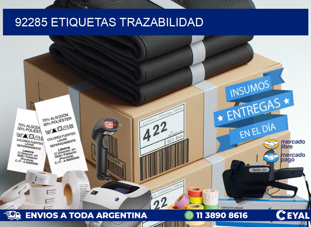 92285 Etiquetas trazabilidad