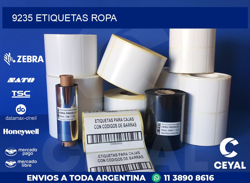 9235 ETIQUETAS ROPA