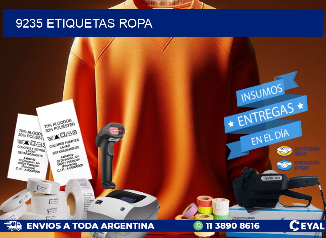 9235 ETIQUETAS ROPA