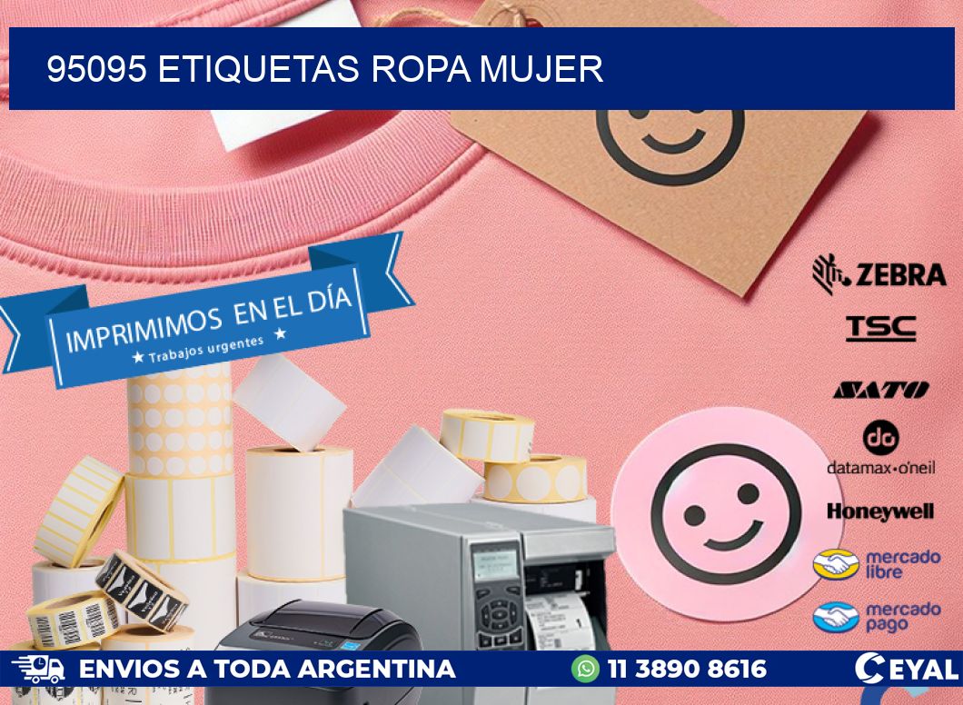95095 ETIQUETAS ROPA MUJER