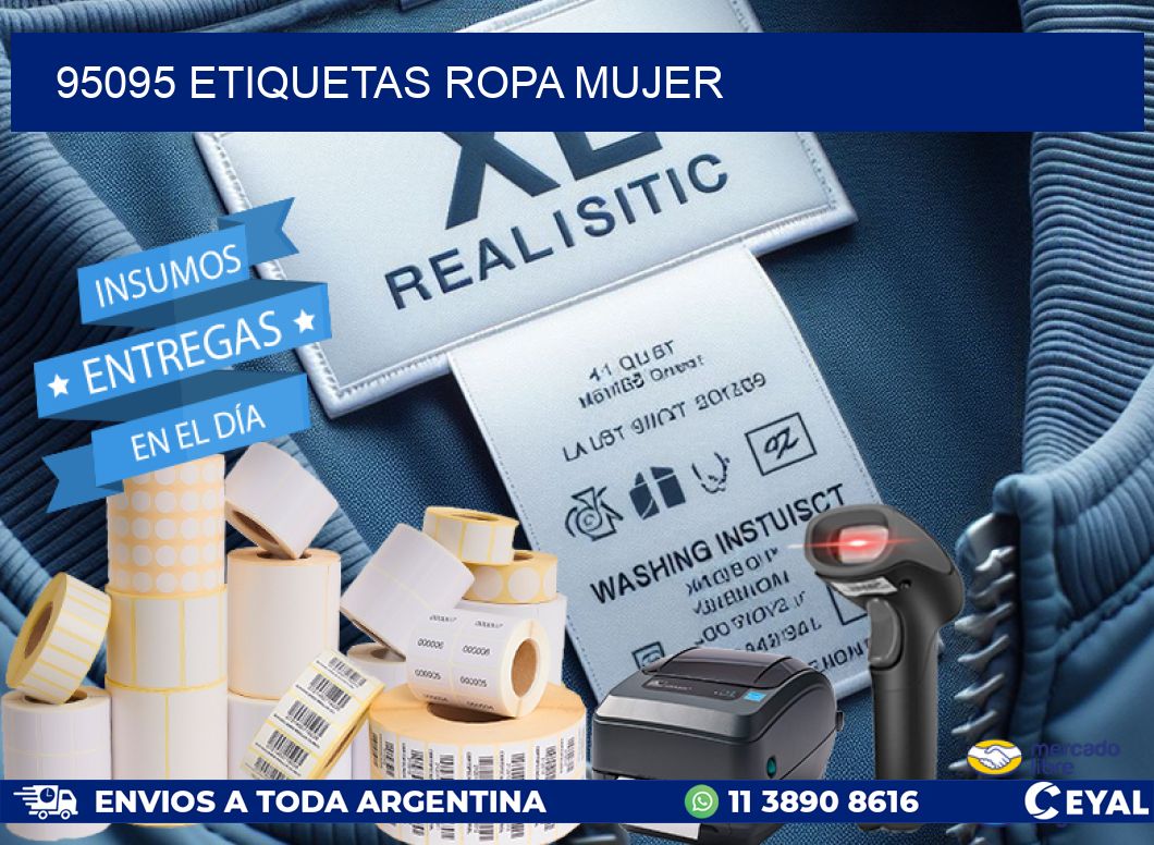 95095 ETIQUETAS ROPA MUJER