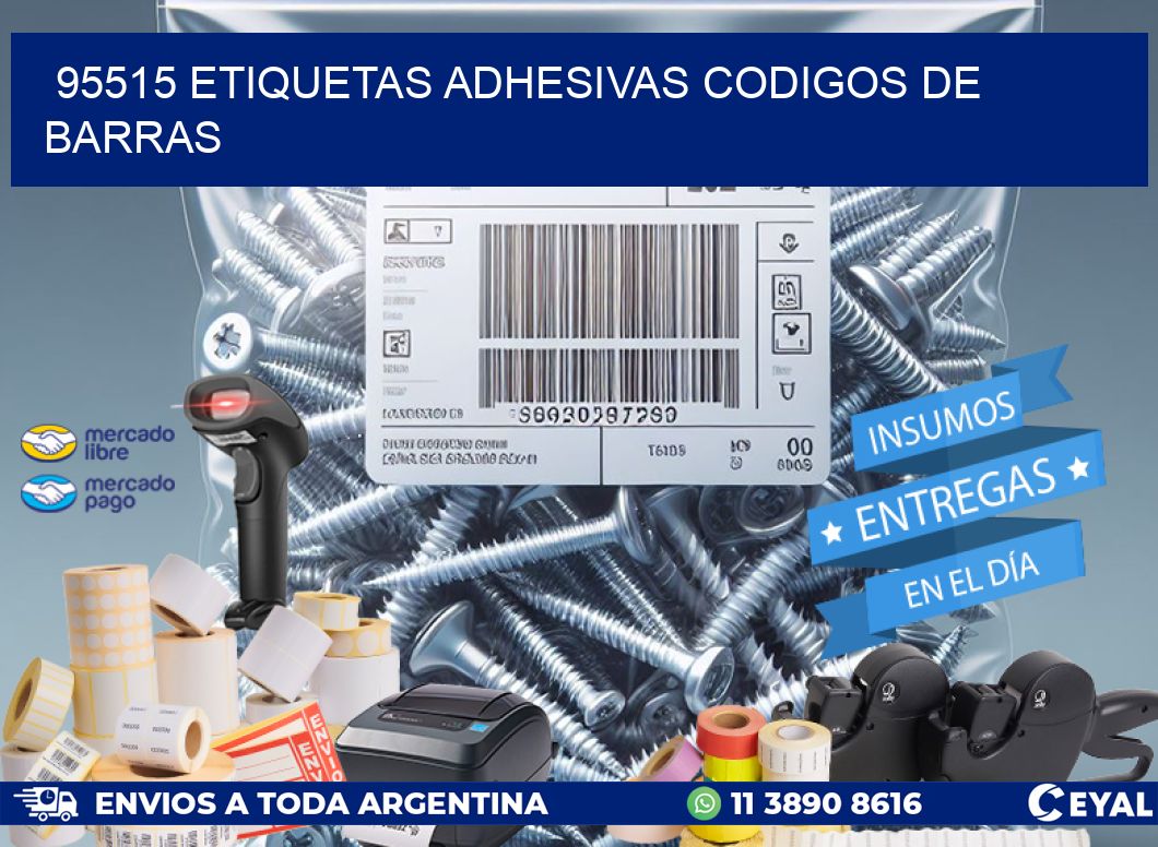 95515 ETIQUETAS ADHESIVAS CODIGOS DE BARRAS