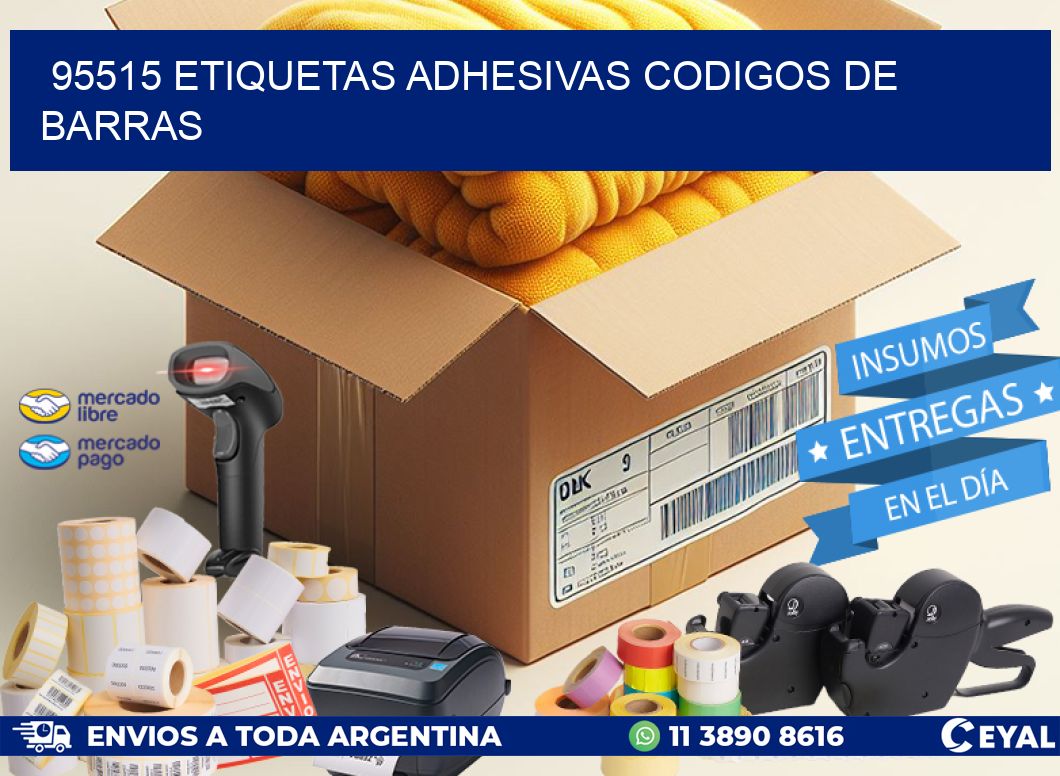 95515 ETIQUETAS ADHESIVAS CODIGOS DE BARRAS