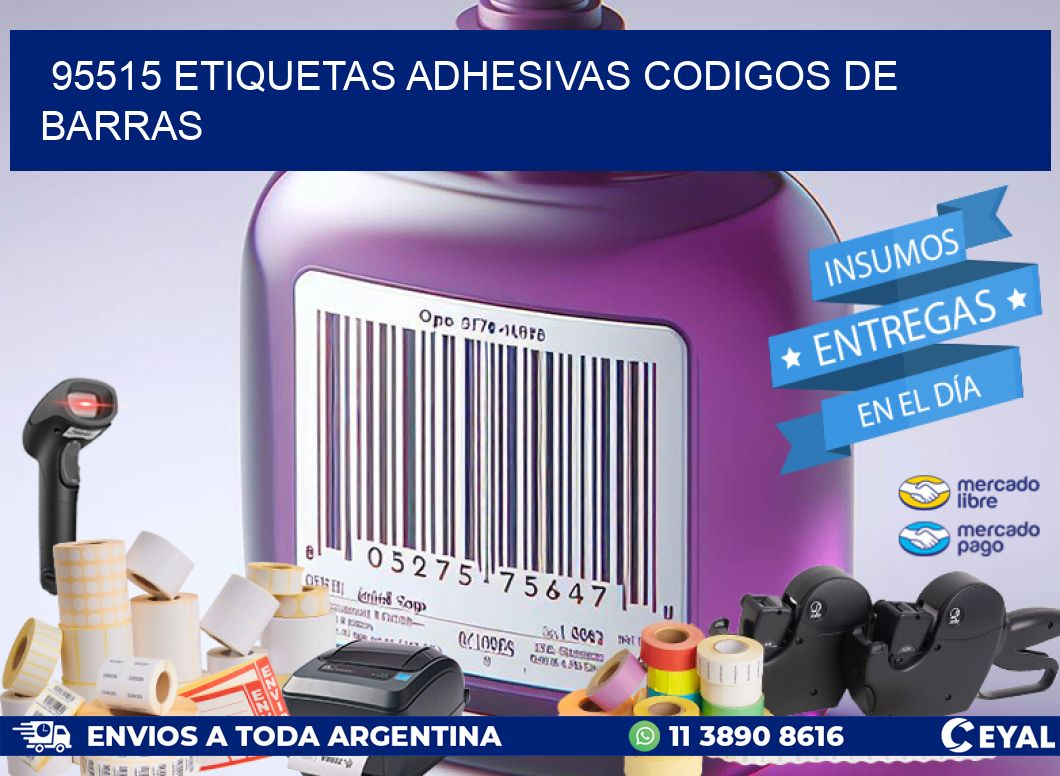 95515 ETIQUETAS ADHESIVAS CODIGOS DE BARRAS