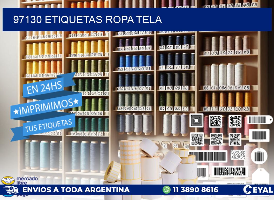 97130 ETIQUETAS ROPA TELA