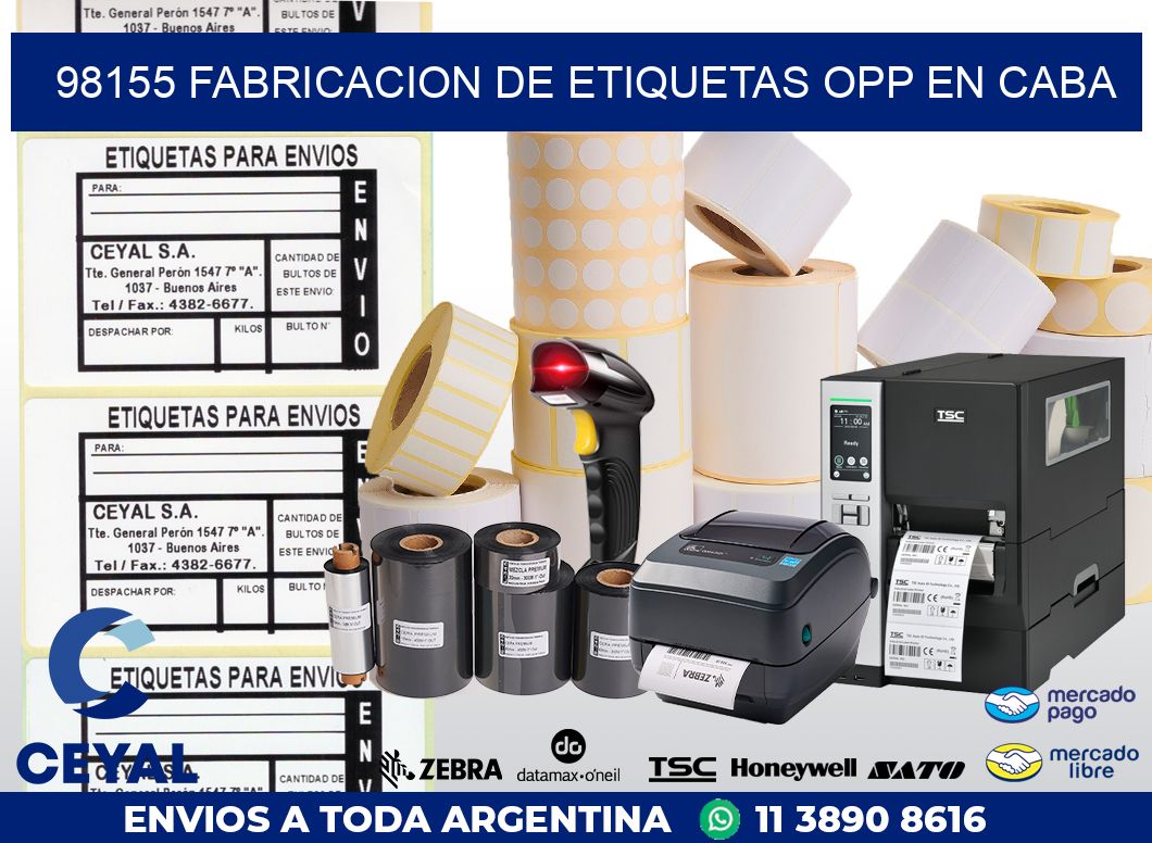 98155 FABRICACION DE ETIQUETAS OPP EN CABA