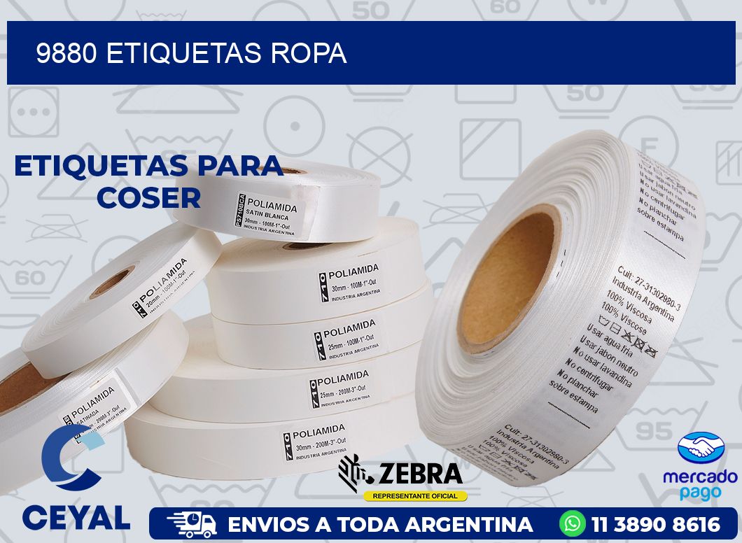 9880 ETIQUETAS ROPA