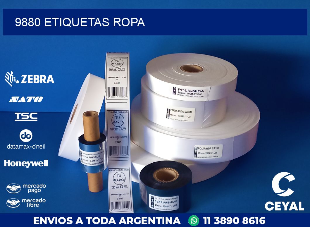 9880 ETIQUETAS ROPA