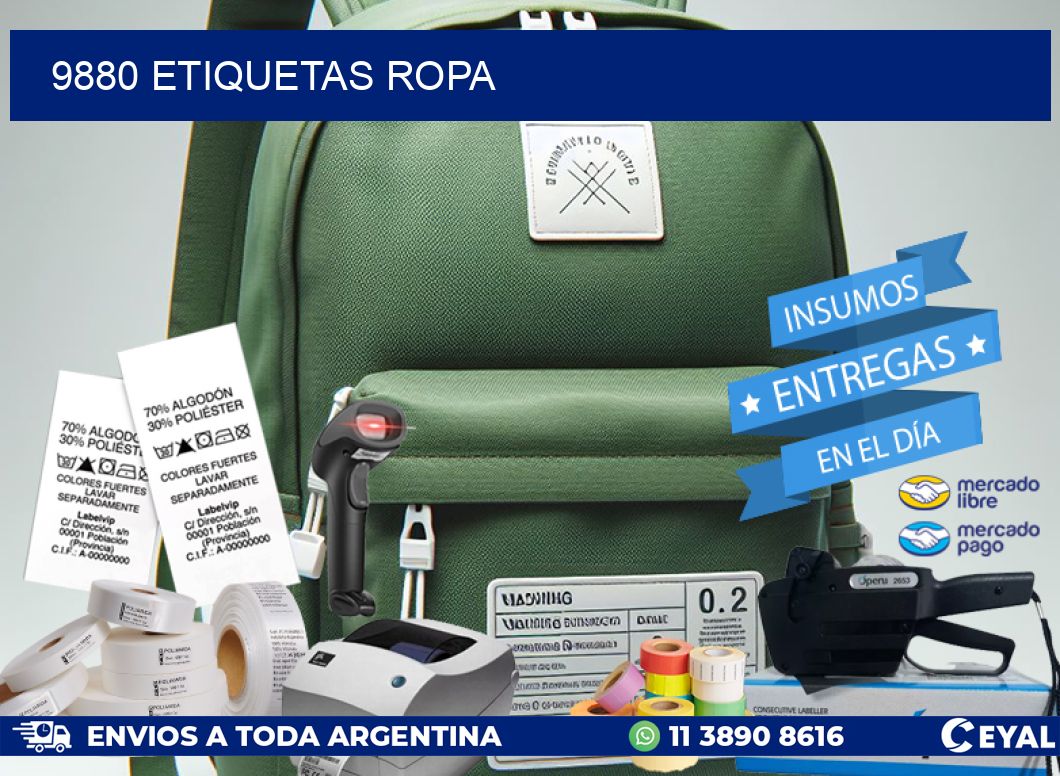 9880 ETIQUETAS ROPA