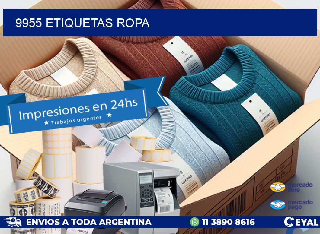 9955 ETIQUETAS ROPA