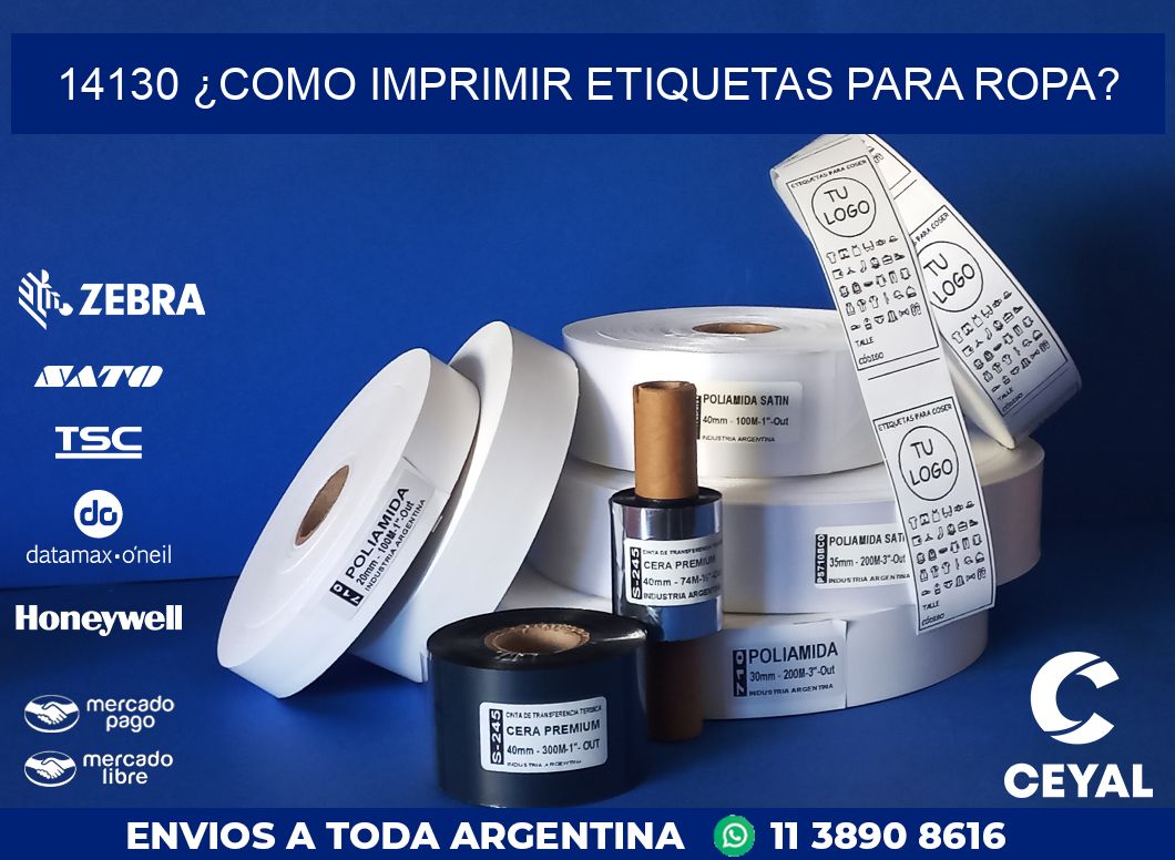 14130 ¿COMO IMPRIMIR ETIQUETAS PARA ROPA?