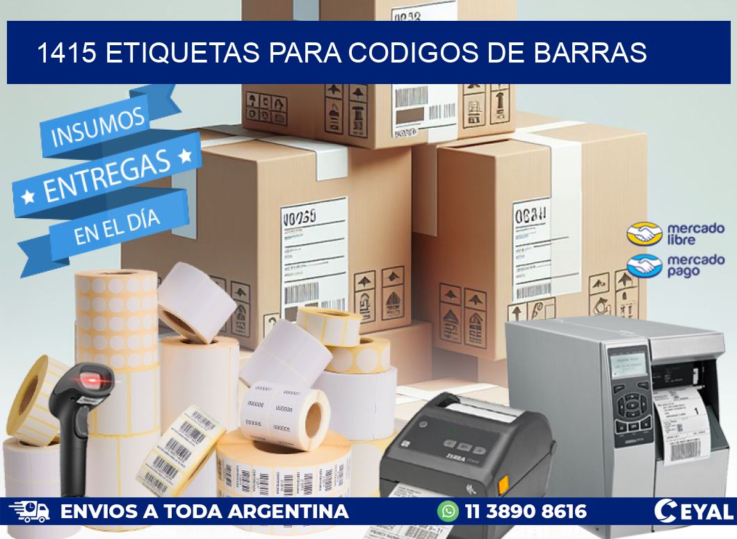 1415 ETIQUETAS PARA CODIGOS DE BARRAS