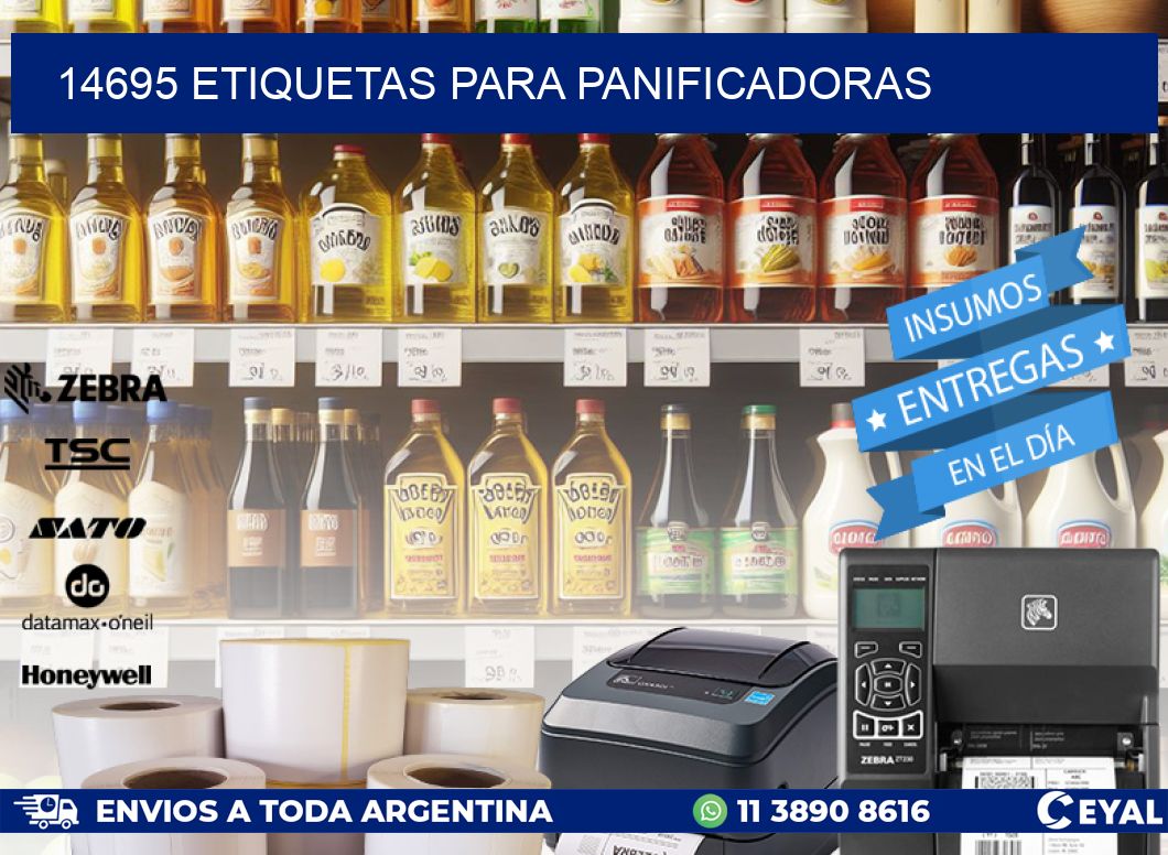 14695 ETIQUETAS PARA PANIFICADORAS