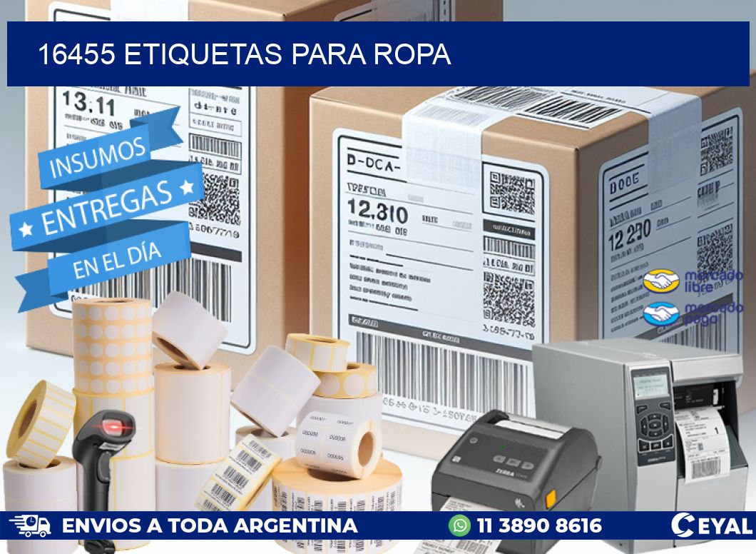 16455 ETIQUETAS PARA ROPA
