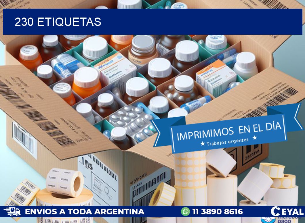 230 ETIQUETAS