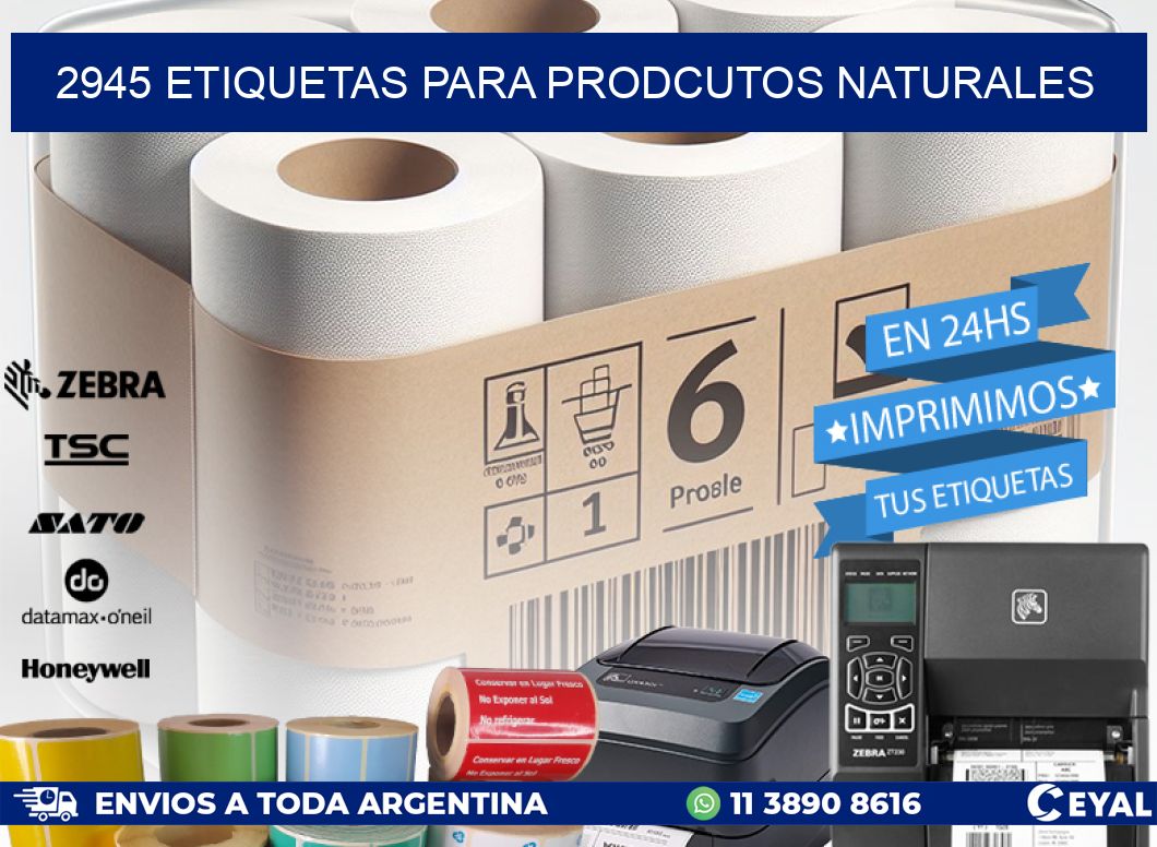 2945 ETIQUETAS PARA PRODCUTOS NATURALES