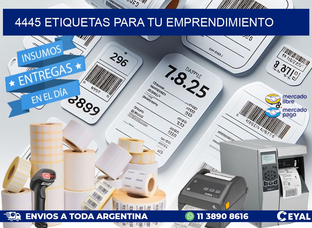 4445 ETIQUETAS PARA TU EMPRENDIMIENTO
